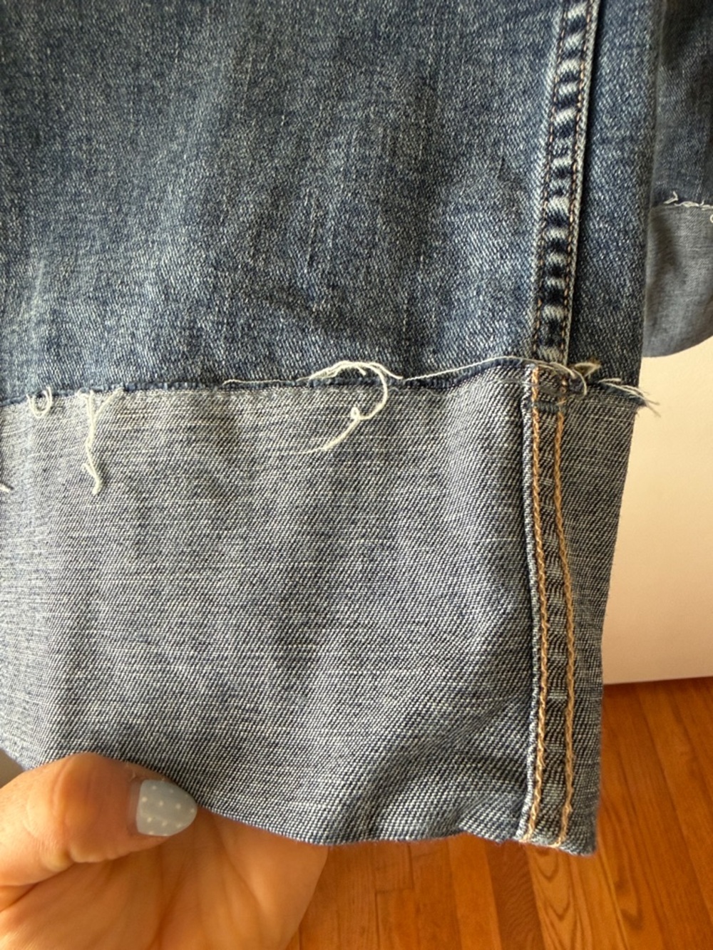 rag & bone Sofie High-Rise Ankle Ultra Wide Leg Jeans Leland Blue Size 29 GUC - Picture 3 of 14